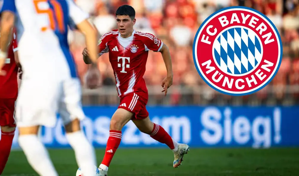 Felipe Chávez debutó con el primer equipo del Bayern Munich en un amistoso de pretemporada ante Grasshopper. Foto: composiciónLR/Bayern Munich