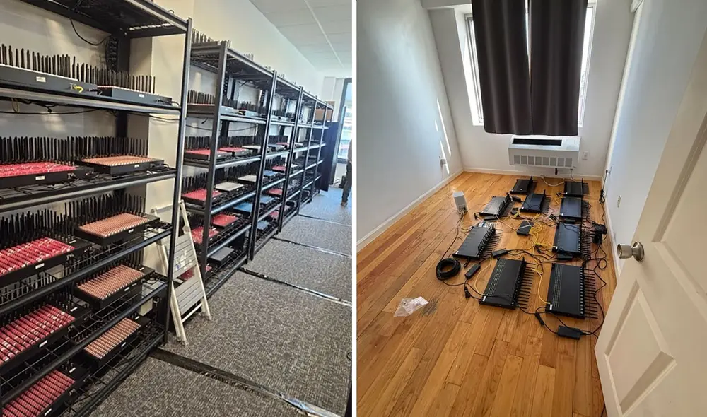 Dispositivos de comunicaciones desmantelados que formaban parte de esta red. Dispositivos de comunicaciones desmantelados que formaban parte de esta red.