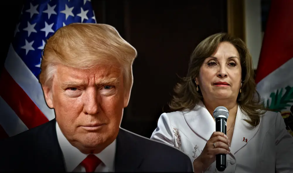 Dina le lanza un mensaje a Donald Trump. Foto: composición LR Dina le lanza un mensaje a Donald Trump. Foto: composición LR