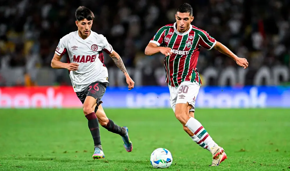 Fluminense y Lanús se enfrentaron en el Maracaná. Foto: Conmebol