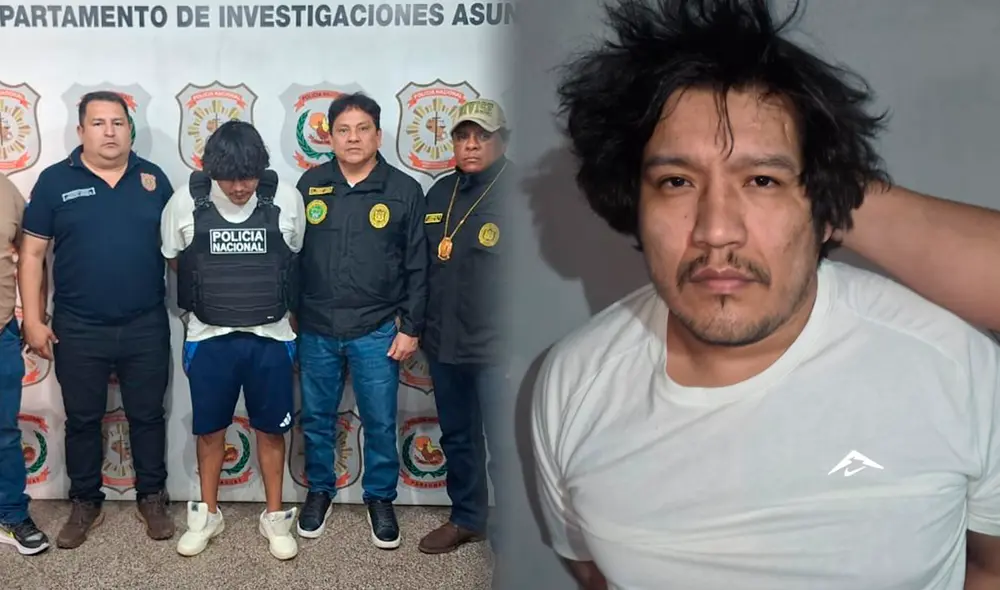 Alias ‘Monstruo’ fue capturado con pasaporte falso en San Lorenzo, Paraguay. Foto: X/ Polocía Nacional del Perú