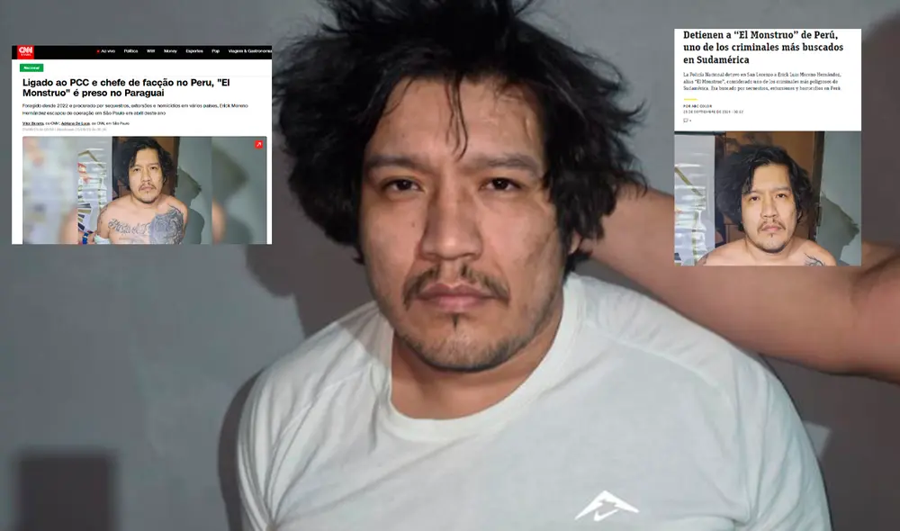 Erick Moreno, 'El Monstruo', fue detenido el miércoles 24 de septiembre en Paraguay. Erick Moreno, 'El Monstruo', fue detenido el miércoles 24 de septiembre en Paraguay.