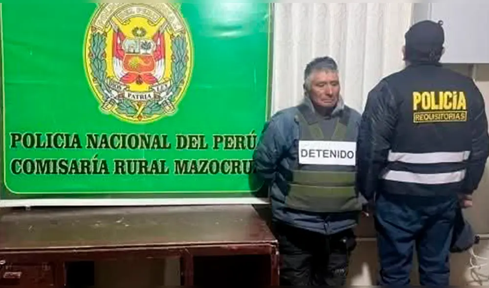 El detenido estuvo prófugo durante 20 años. Foto: PNP