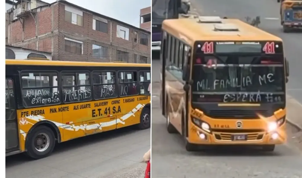 Transportistas de la línea 41 paralizan operaciones y bloquean Panamericana Norte