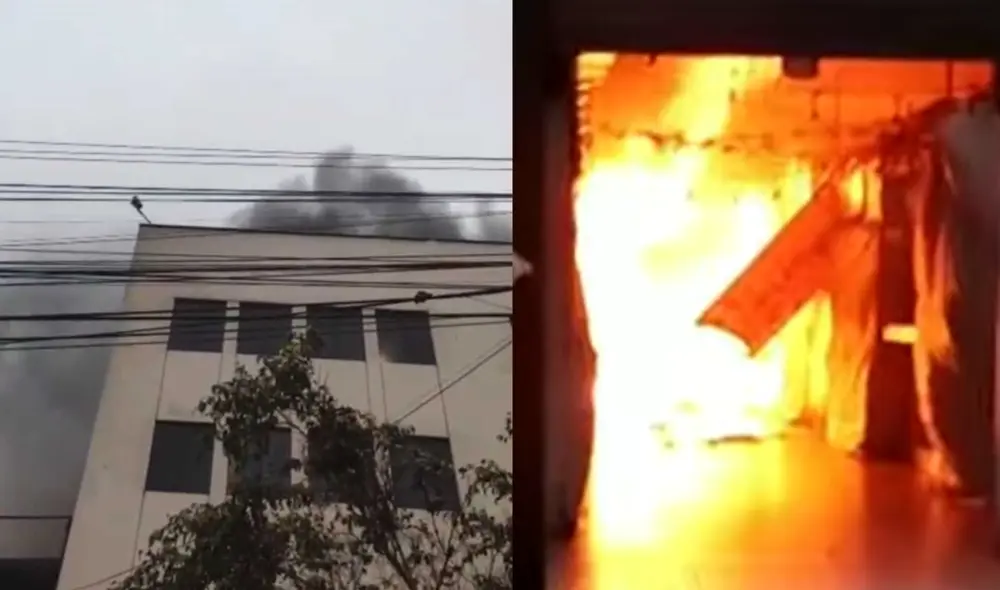 Voraz incendio en Cercado de Lima