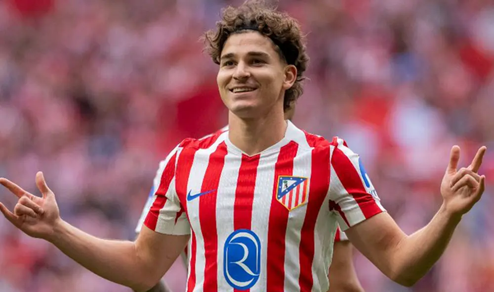 Julián Álvarez anotó un doblete en este derbi de LaLiga. Foto: Atlético de Madrid