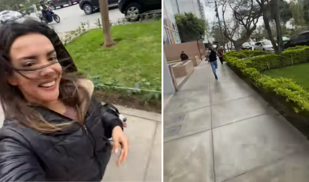 Rosángela Espinoza hizo correr a reporteros de ‘Amor y fuego’ que intentaban entrevistarla.