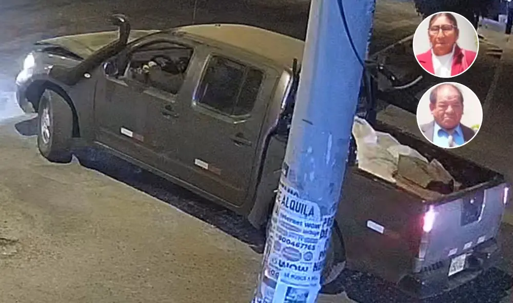 Camioneta Nissan Navara 2012 arrolló a pareja de ancianos. Fotos: difusión.