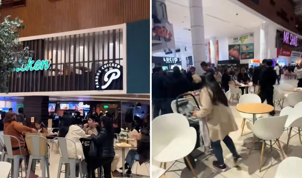Decenas de personas en el Jockey Plaza corrieron con temor por un incidente ocurrido en el local de Pardos Chicken.