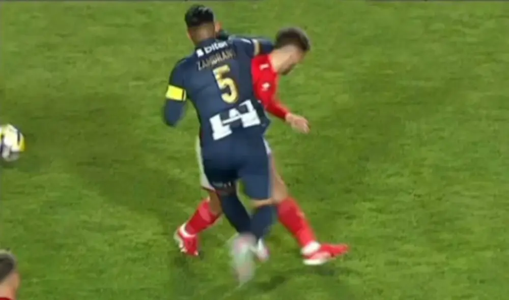 Carlos Zambrano acumula su segunda expulsión en esta Liga 1 2025 con Alianza Lima. Foto: captura de L1Max