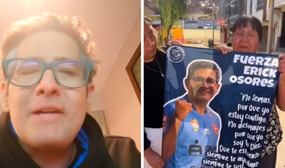 Erick Osores agradeció el gesto de las hinchas de Cusco. Foto: composición LR/captura de TikTok