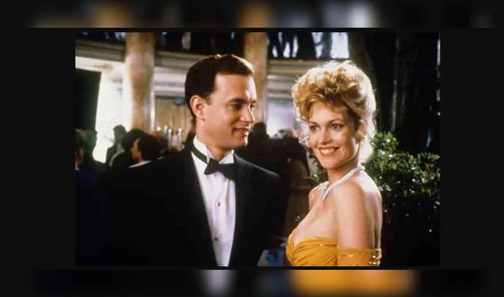 Tom Hanks y Melanie Griffith. Imagen: Difusión.