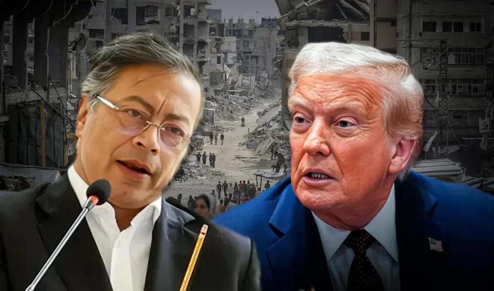 La tensión entre Gustavo Petro y Donald Trump aumenta en estos días por el tema de Gaza.