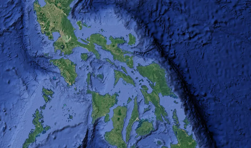 Fuerte terremoto se registró este martes 30 de septiembre en Filipinas. Foto: Google Earth