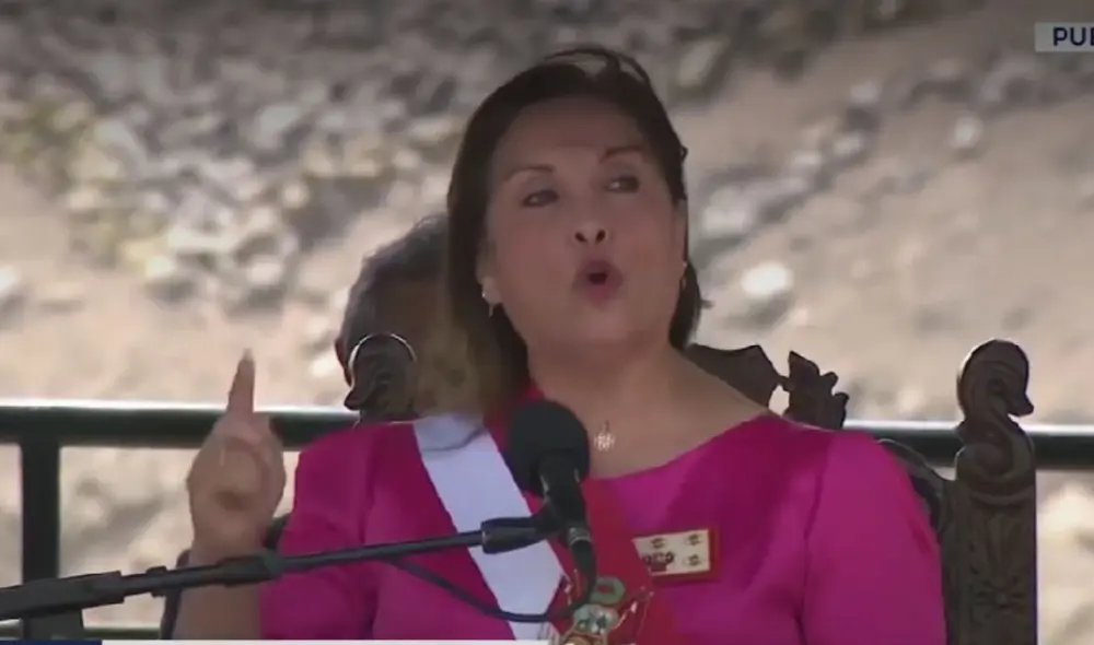 Dina Boluarte descalificó las manifestaciones de la Generación Z contra su Gobierno. Foto: captura de pantalla/Canal N