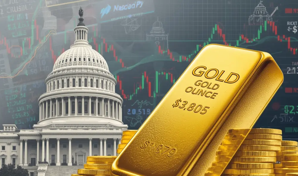 Se pronostica que el precio del oro alcance los US$4.000 este 2025. Foto: generado con IA/Leonardo.ai