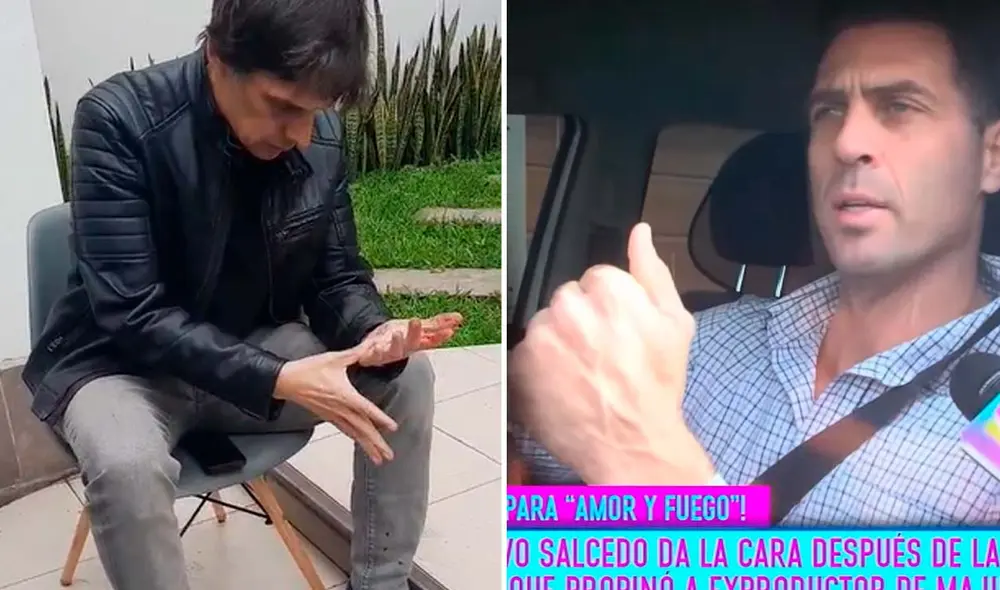 Gustavo Salcedo agredió a Christian Rodríguez el pasado 26 de septiembre. Foto: Composición LR/Captura/YouTube