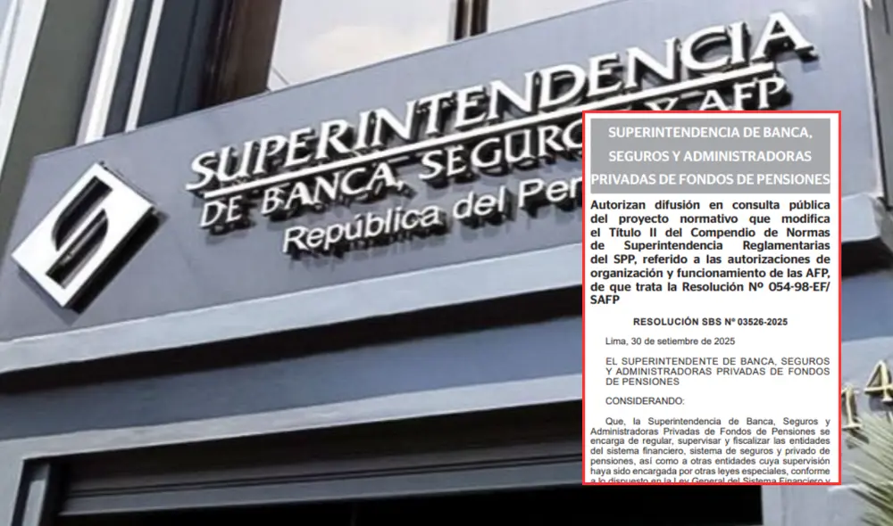 La SBS convoca a ciudadanos para enviar observaciones en 15 días. Foto: composición/SBS/El Peruano
