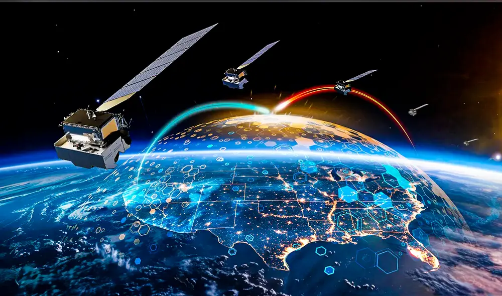 El núcleo de este escudo es una red digital operativa bajo una arquitectura “físicamente dispersa, lógicamente unificada”. Foto: Space News