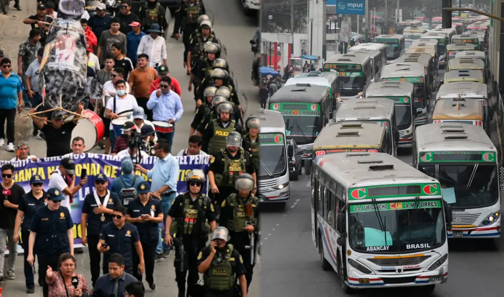 Gremios de transportistas confirmaron el paro desde las 7 de la mañana. Foto: Composición LR