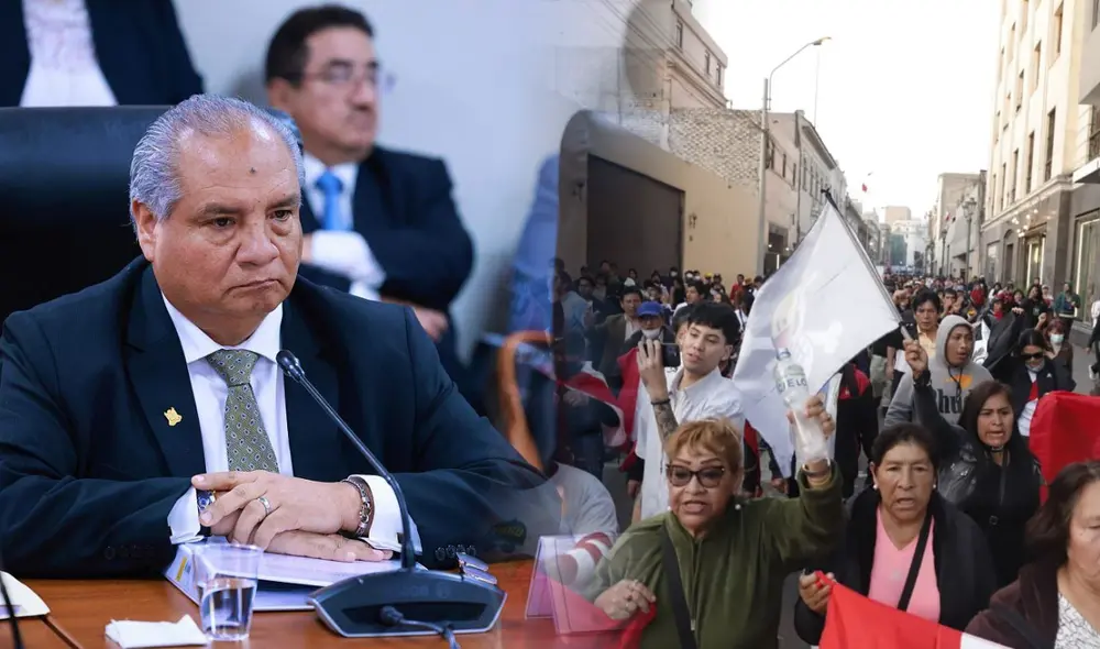 Los comentarios del ministro se unen a los previamente señalados por Dina Boluarte, quien criticó a los jóvenes que salían a marchar. Foto: composición LR Los comentarios del ministro se unen a los previamente señalados por Dina Boluarte, quien criticó a los jóvenes que salían a marchar. Foto: composición LR