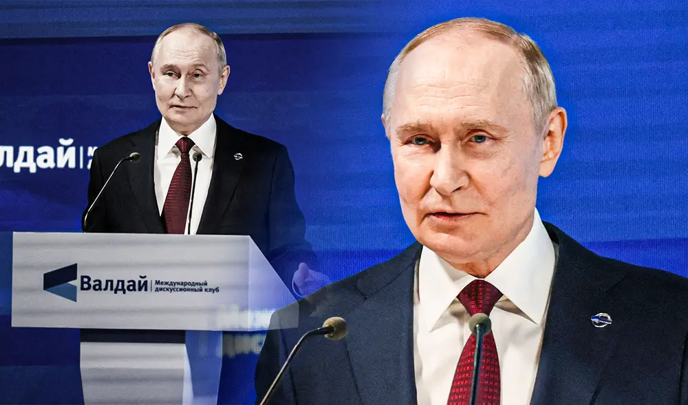 Putin advirtió que las élites de Europa intentan ocultar sus propias fracturas internas apelando a un recurso histórico. Foto: Composición LR/AFP.