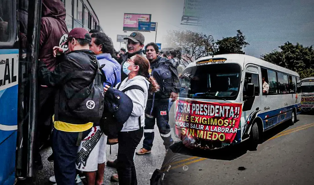 Paro de transportistas en Lima. Foto: Marco Cotrina / La República