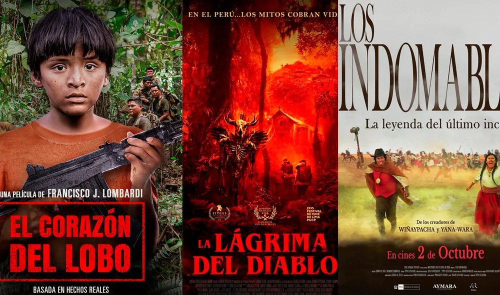El 2 de octubre se estrenan 'El corazón del lobo' y 'Los indomables, la leyenda del último inca', producciones que abordan temas de la historia peruana desde perspectivas emotivas y épicas. Fotos: difusión.