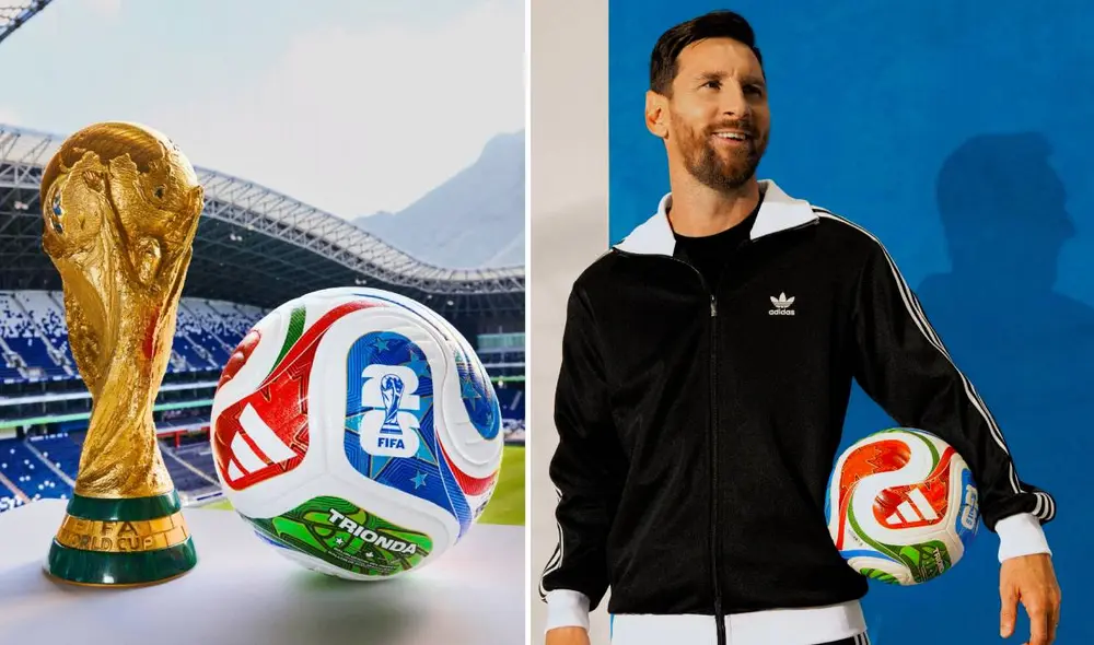 La Trionda es el primer balón del Mundial con solo cuatro paneles geométricos. Foto: composiciónLR/Adidas La Trionda es el primer balón del Mundial con solo cuatro paneles geométricos. Foto: composiciónLR/Adidas