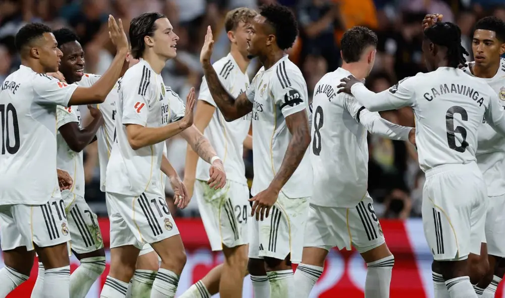 Real Madrid y Villarreal jugaron en el Bernabéu. Foto: AFP