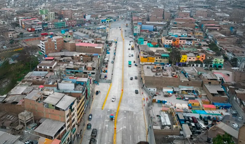 Tramos reabiertos tras obras de la Línea 2 mejorarán el flujo vehicular en Lima Este.