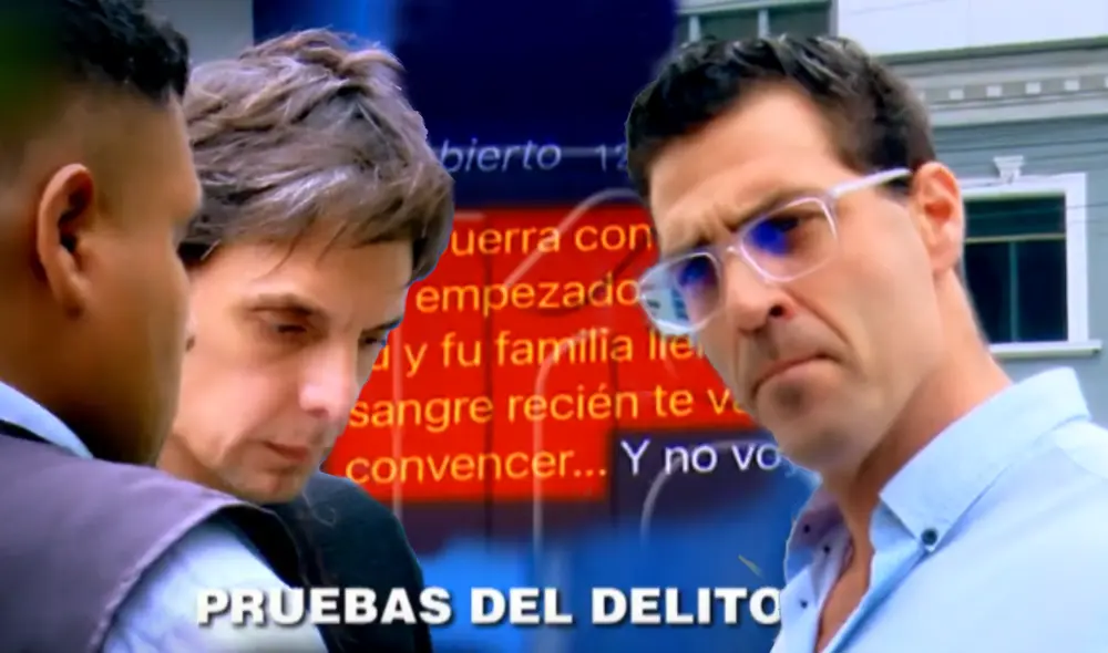 Christian Rodríguez presentó la foto de corona de flores que habría recibido de Gustavo Salcedo. Foto: composición LR/ATV