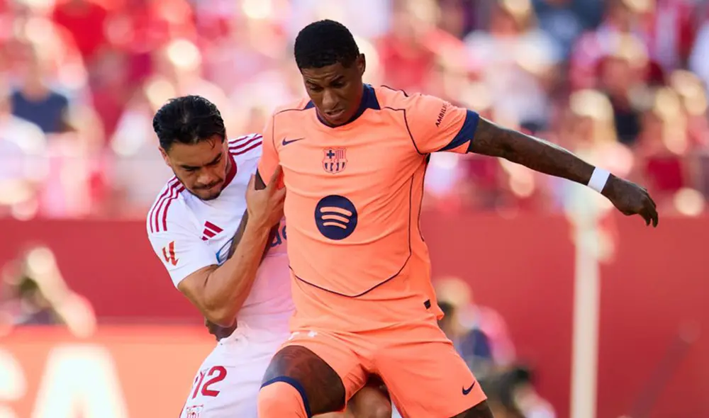 Barcelona se quedó sin su invicto en esta temporada de LaLiga. Foto: Sevilla FC