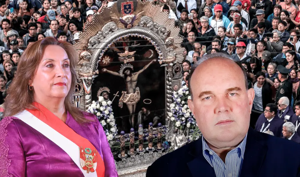 La presidenta y el alcalde de Lima no participaron de la misa convocada por la hermandad del Señor de los Milagros. Foto: Composición/LR La presidenta y el alcalde de Lima no participaron de la misa convocada por la hermandad del Señor de los Milagros. Foto: Composición/LR