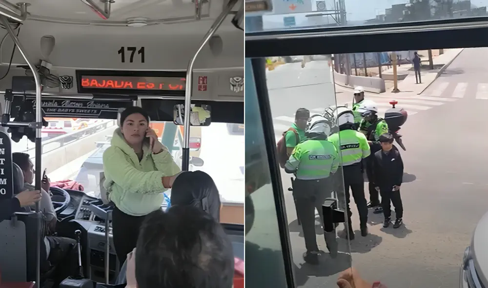 Una agente de la Policía Nacional, que vestía de civil, se negó a pagar su pasaje en un bus y generó un tenso momento entre las y los pasajeros.