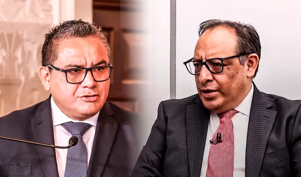 Juan José Santiváñez y su vínculo con el TC. Foto: composición LR Juan José Santiváñez y su vínculo con el TC. Foto: composición LR