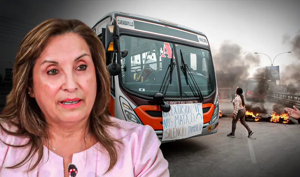 Dina Boluarte minimiza paro de transportistas de este lunes 6 de octubre debido a la alta ola de criminalidad. Foto: Composición/LR