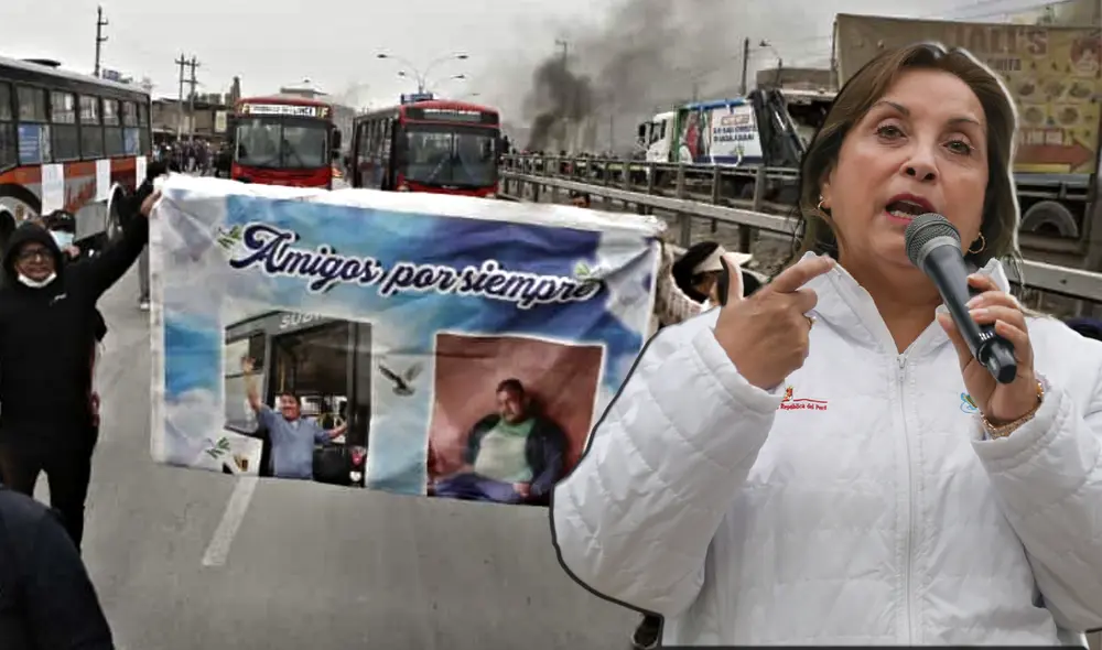 Dina Boluarte justifica el aumento de la extorsión. Foto: composición LR