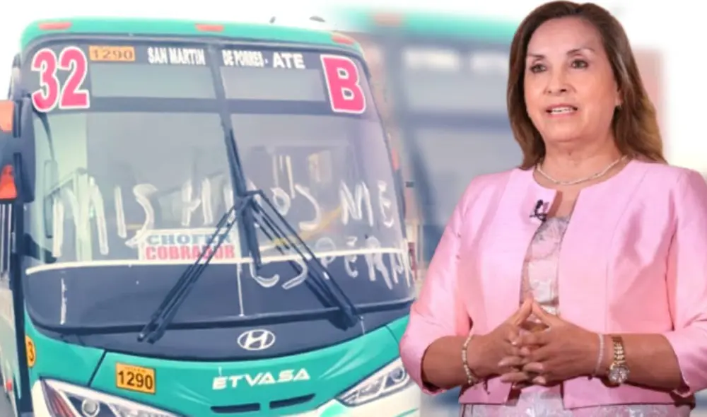 Conductor conmueve con cartel en paro y envía fuerte mensaje a Dina Boluarte en medio de paro de transportistas.