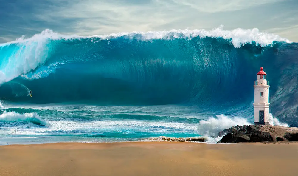 El tsunami, también llamado maremoto, es un evento que involucra a olas de tamaño variable y de gran energía. Foto: IStock