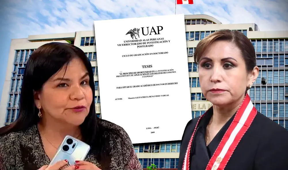 Patricia Benavides habría plagiado su tesis de doctorado en 2009. Foto: Composición/LR