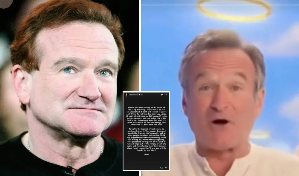 Robin Williams murió el 11 de agosto de 2014, a los 63 años, en su casa de California. Foto: composiciónLR/AFP/YouTube/Instagram