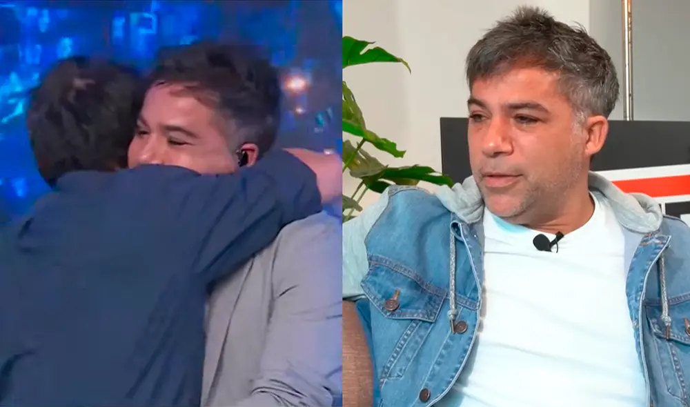 Renzo Schuller admitió haber escuchado rumores sobre el regreso de Díaz al programa, pero se sorprendió al verlo entrar al set sin previo aviso. Foto: captura/Youtube