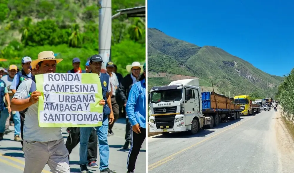 Ronderos anuncian paro indefinido en Jaén por obras inconclusas del MTC.