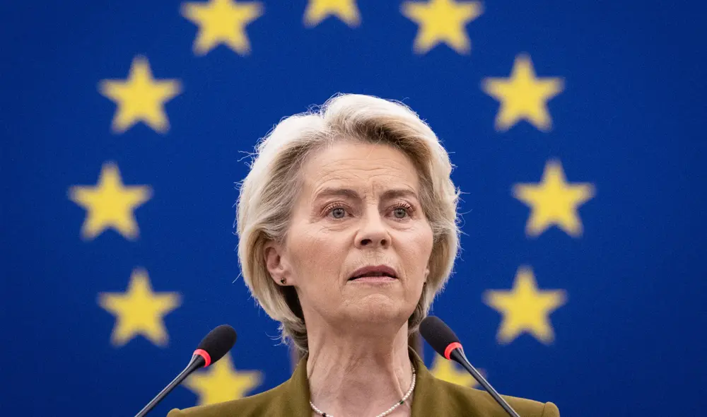 Von der Leyen presentó la propuesta durante un debate en el Parlamento Europeo. Foto: AFP