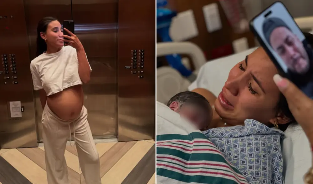 Samahara Lobatón dio a luz a su primer hijo varón. Foto: Composición LR/Instagram.