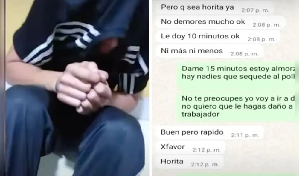 Dueña del negocio reconoció que su trabajador la extorsionaba, en Comas. Dueña del negocio reconoció que su trabajador la extorsionaba, en Comas.