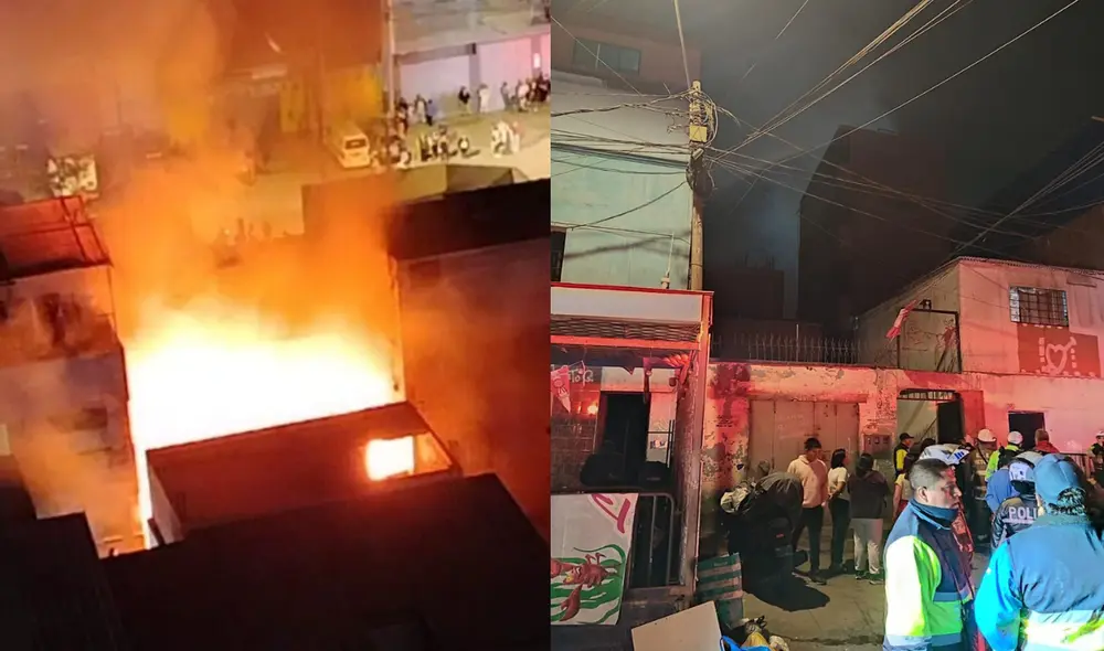 Incendio en La Victoria genera caos entre los vecinos. Foto: composición LR Incendio en La Victoria genera caos entre los vecinos. Foto: composición LR