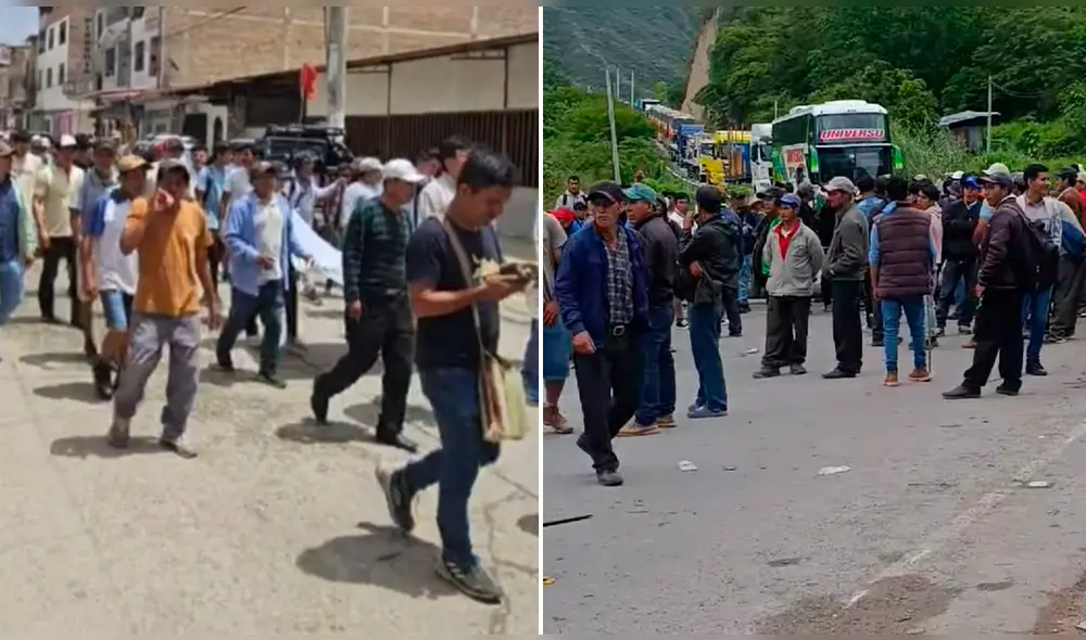Diferentes organizaciones se suman al paro regional en Cajamarca. Foto: Composición LR / Jaén Noticias /  Radio Ilucán