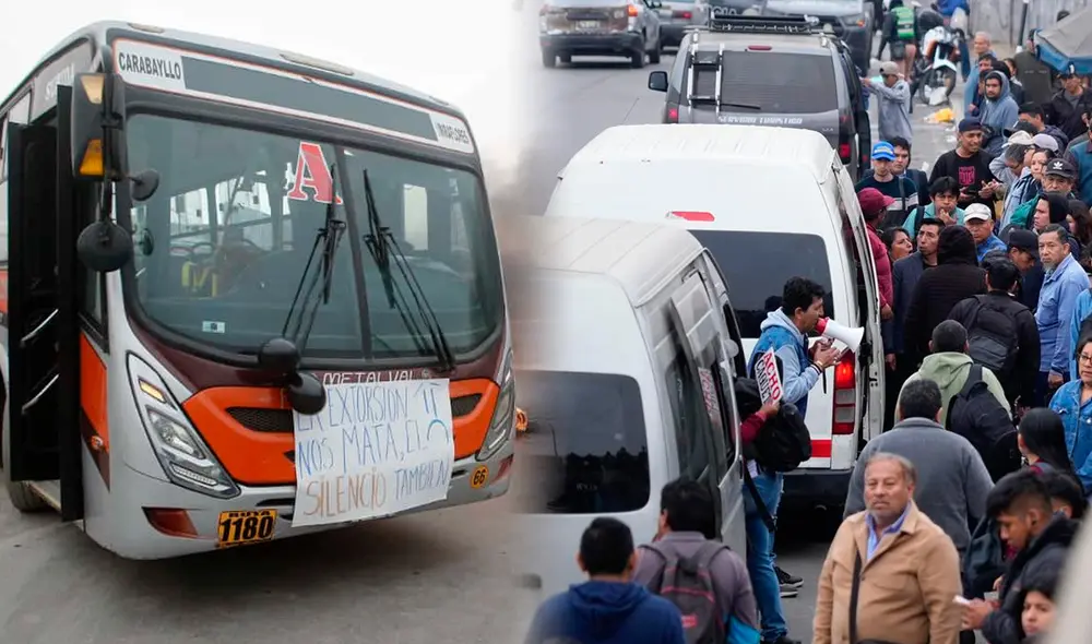 Transportistas evalúan la posibilidad de ejecutar un paro nacional tras no ser recibidos en el Congreso. Foto: Composición LR
